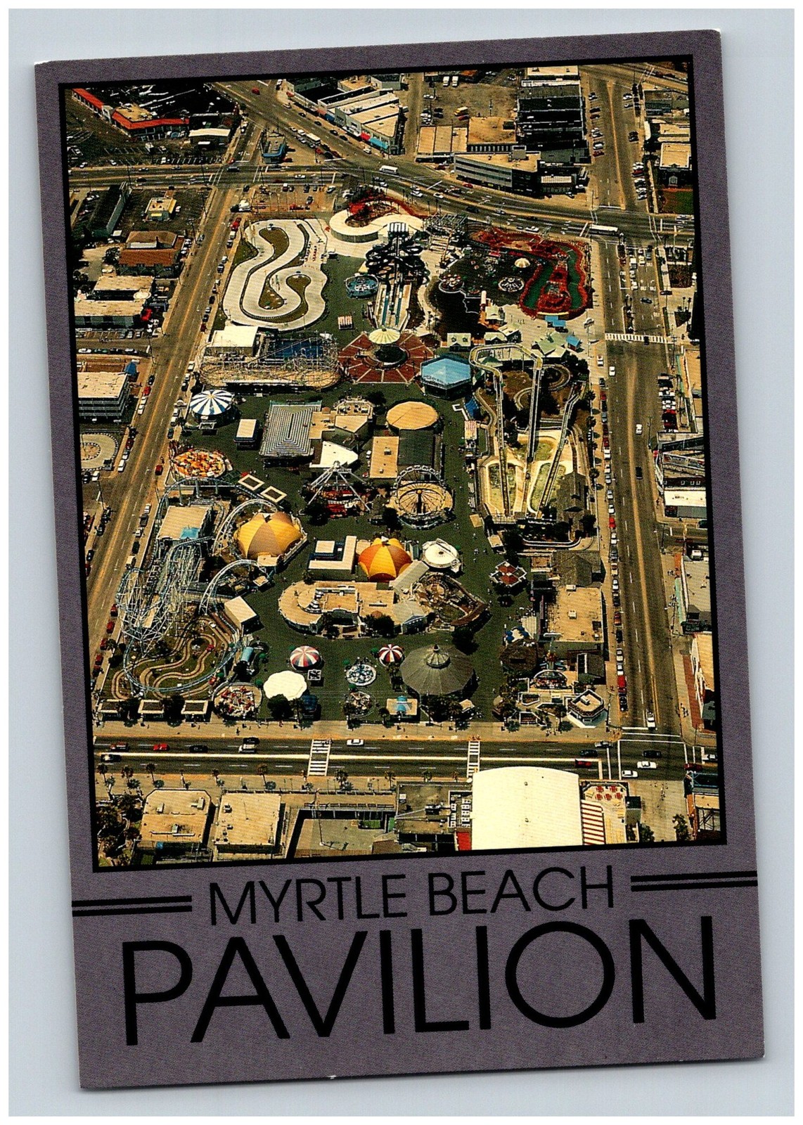 Myrtle Beach Pavilion Myrtle Beach SC Aerial view, MB 1063 1980s Postcard 26