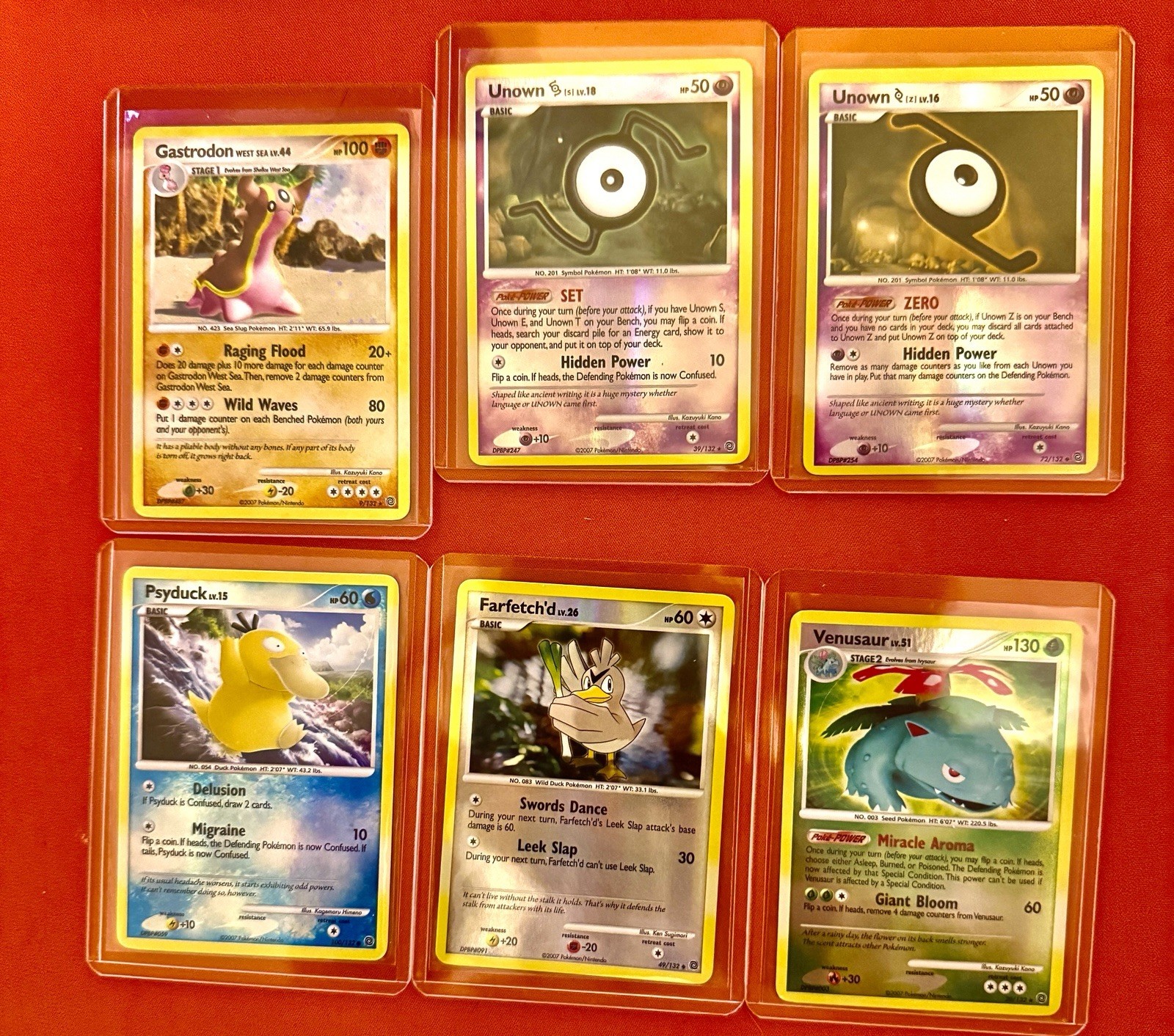 Pokémon lot - 2007 - Secret Wonders - Reverse Holo’s - Gastron, Heavy Holo Bleed
