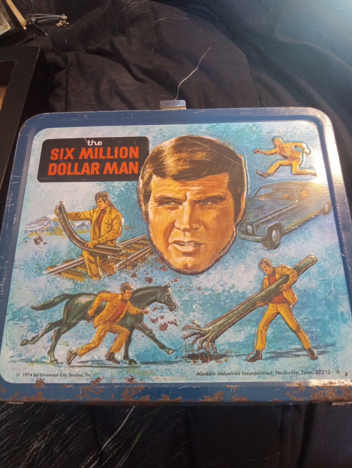 1974 Aladdin Six Million Dollar Man Lunchbox