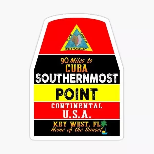 T57 Key West Florida Travel Logo Nice Refrigerator Magnet