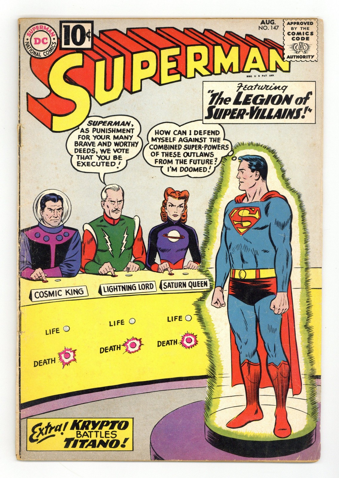 Superman #147 GD 2.0 1961 1st app. Legion of Super-Villains