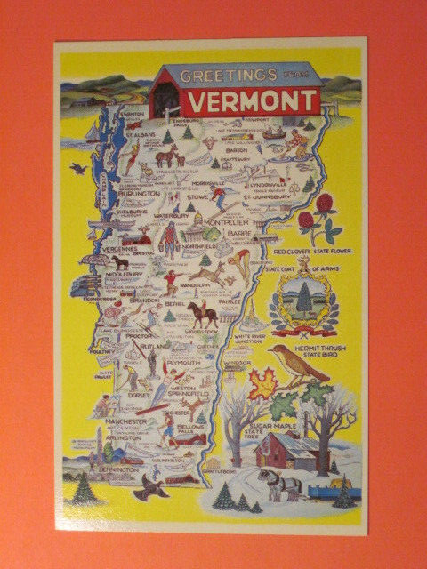 Vermont Post Card - \
