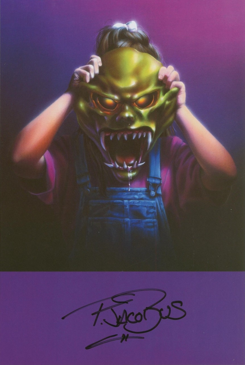 Tim Jacobus SIGNED Goosebumps Art Print R. L. Stine ~ The Haunted Mask