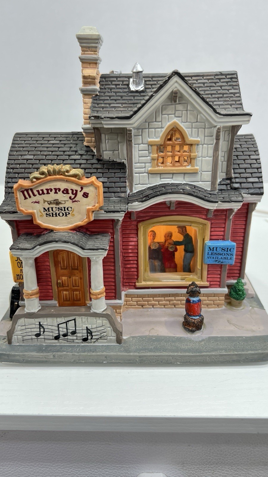 Lemax Holidays & Seasons “Murray’s Music Shop” 25378 Retired RARE And New