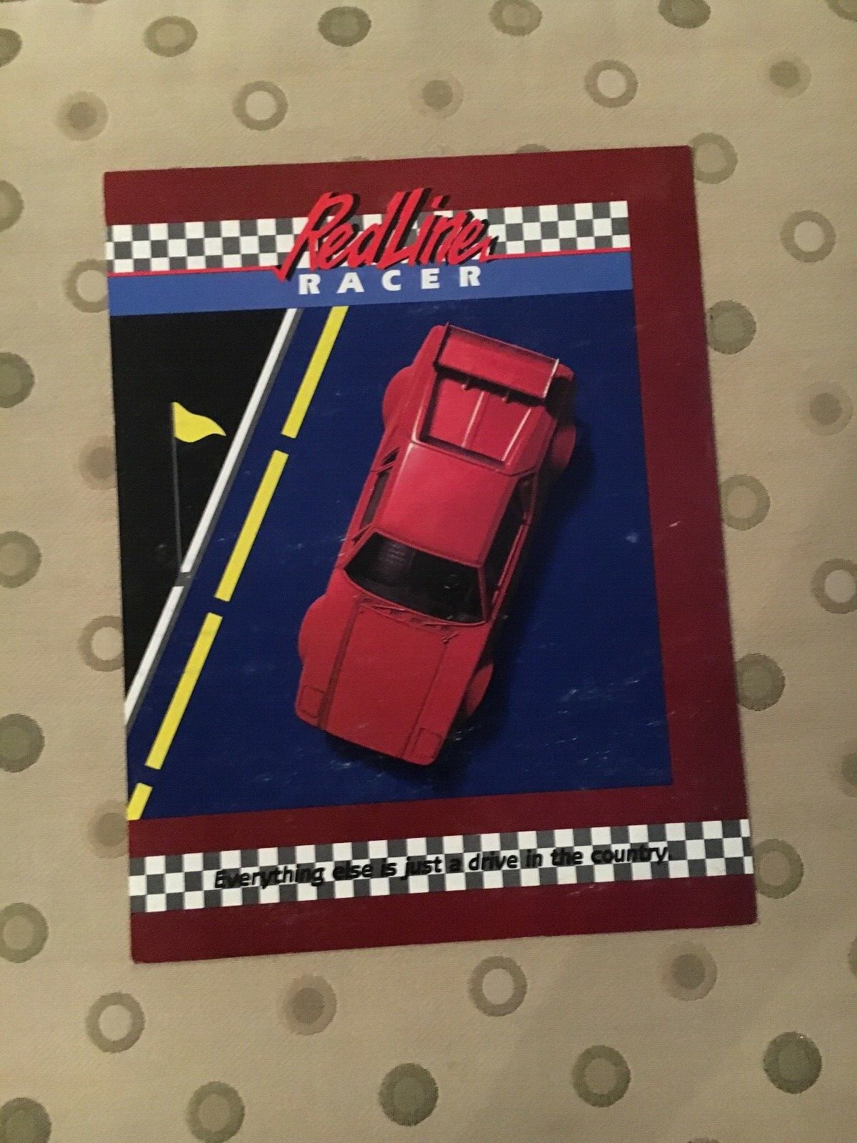 Cinematronics Redline Racer Video Arcade Game Flyer, 1986 NOS