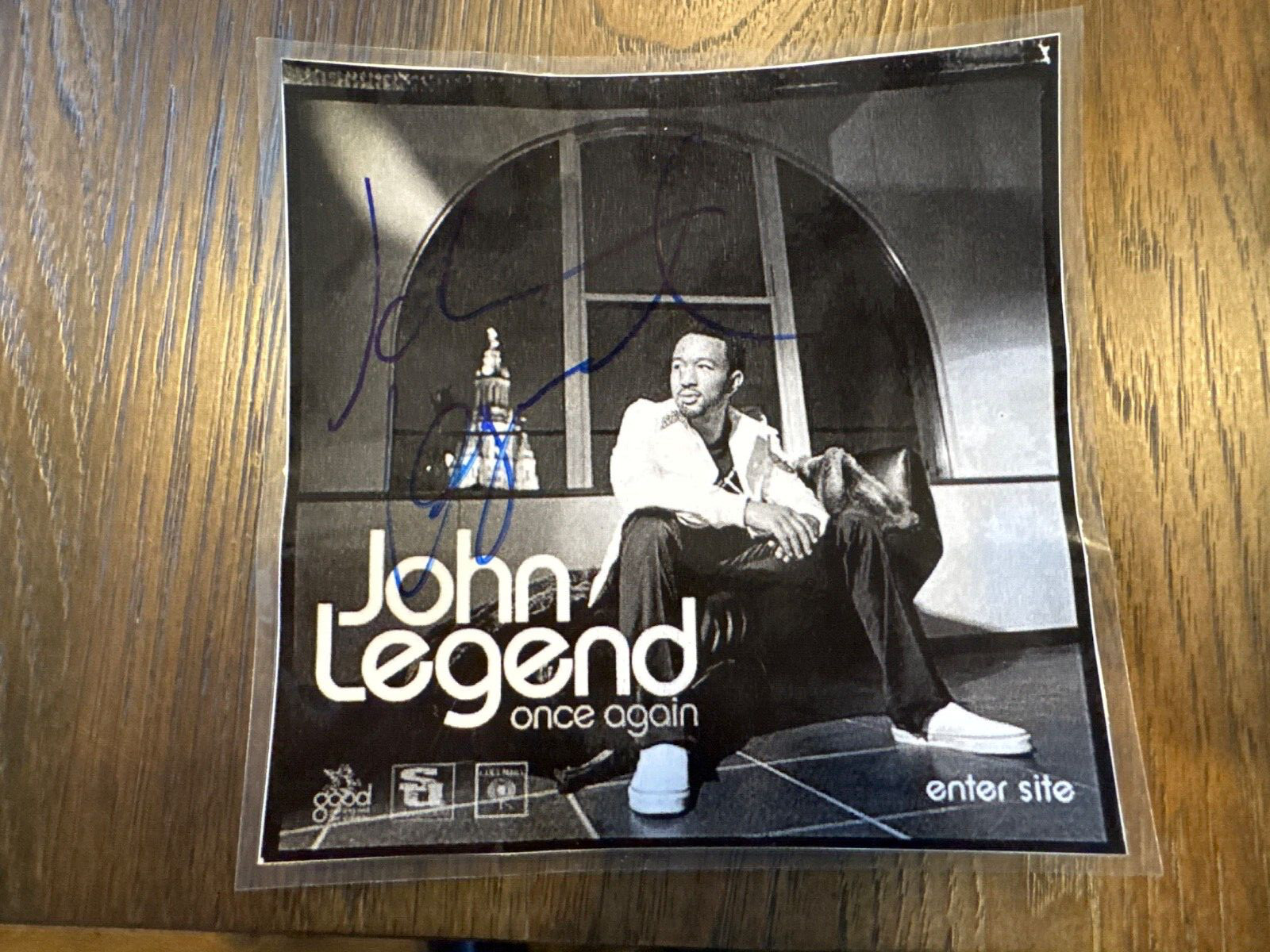 John Legend Signed 6 x 6 