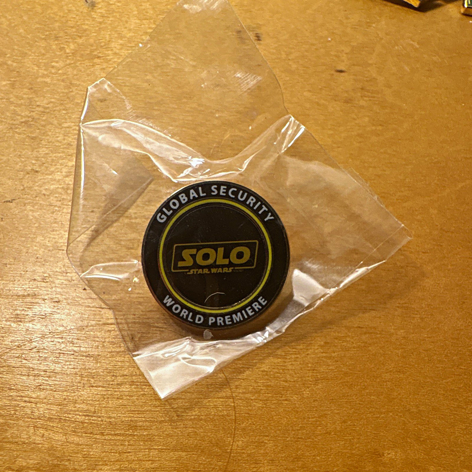 Star Wars Solo: A Star Wars Story Global Security World Premiere Lapel Pin