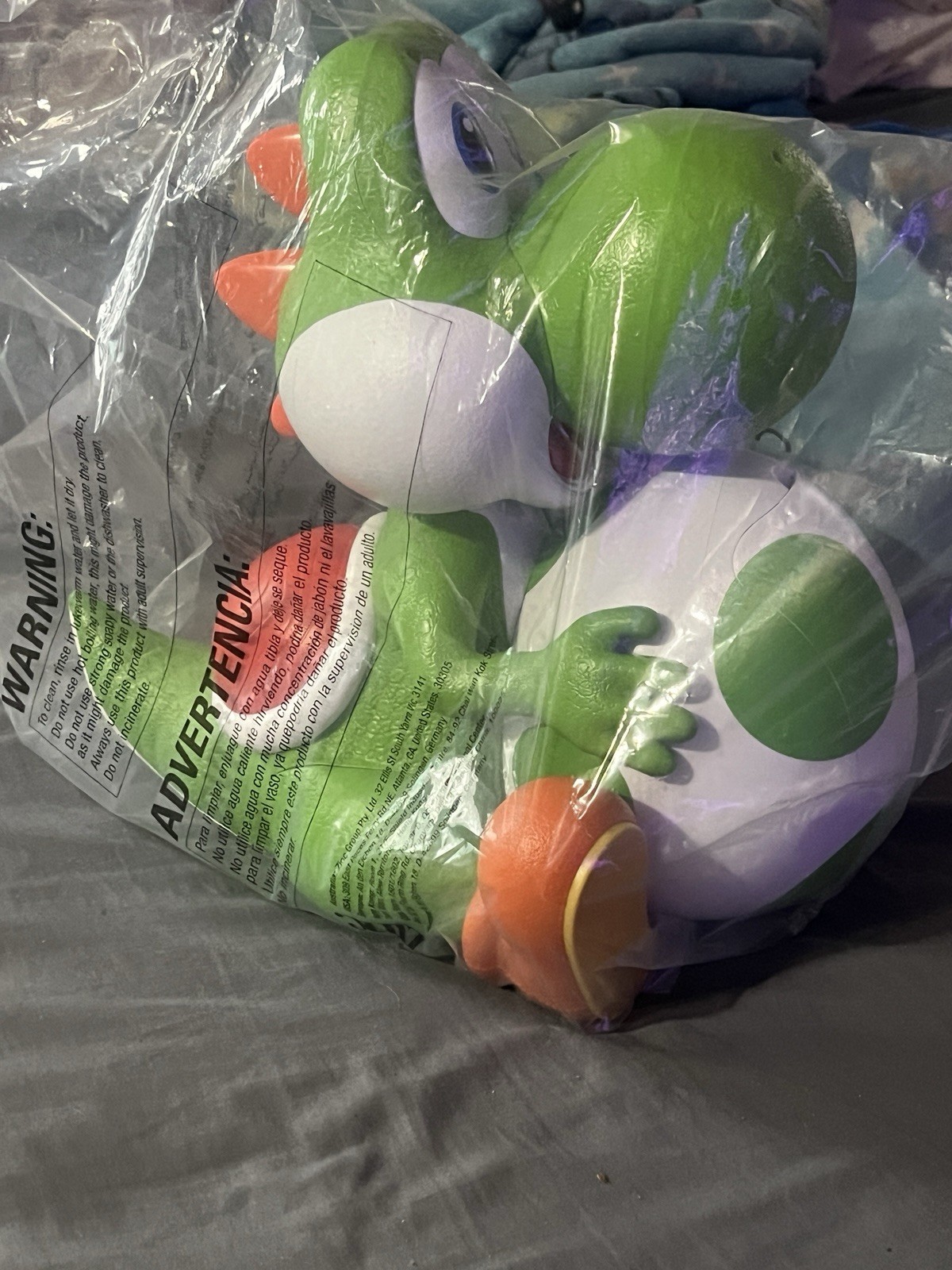 Brand New Collectors Yoshi Popcorn Bucket New In Plastic & With Galaxy Cup
