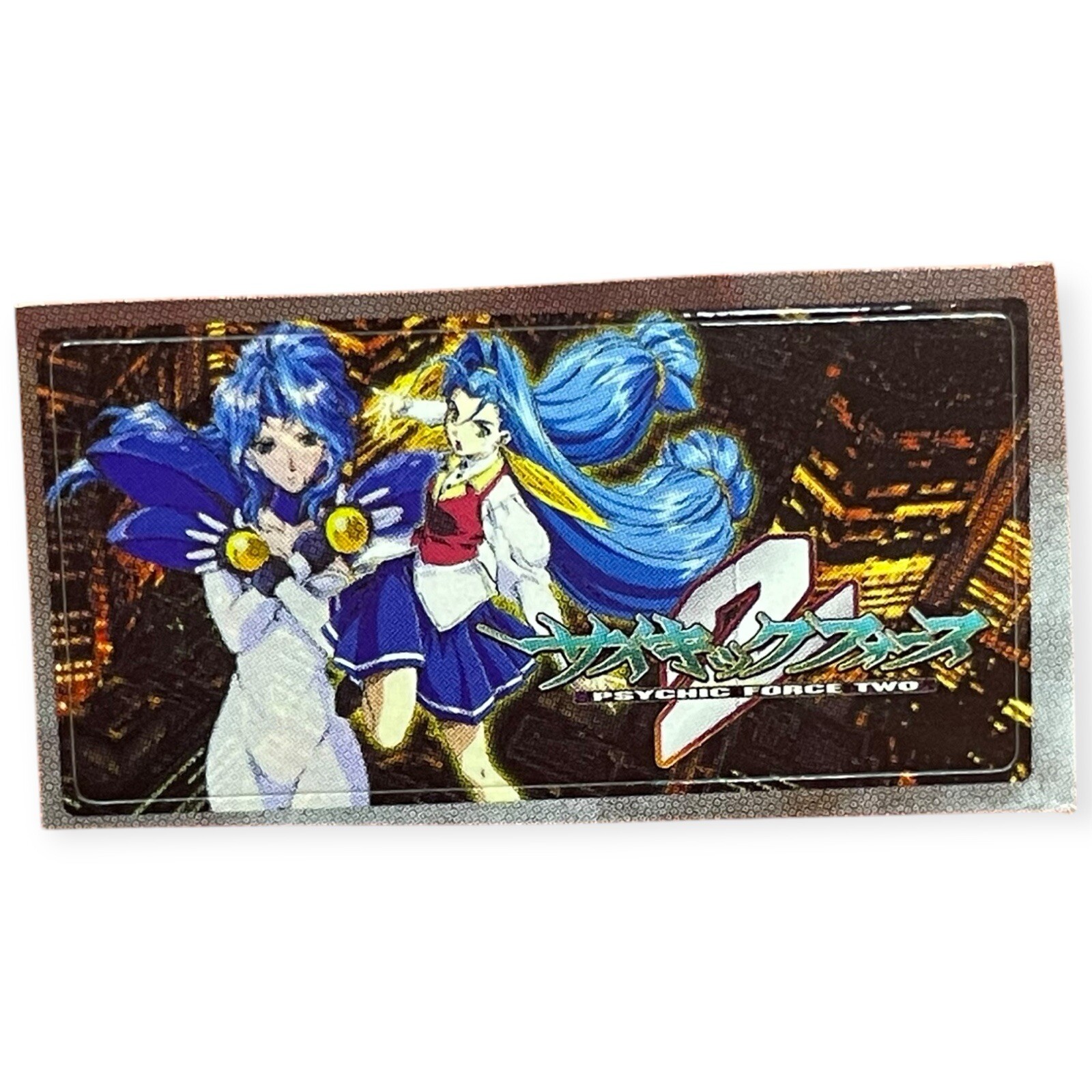 Sony PlayStation 1 PS1 Psychic Force Two 2 Vintage Official Memory Card Sticker