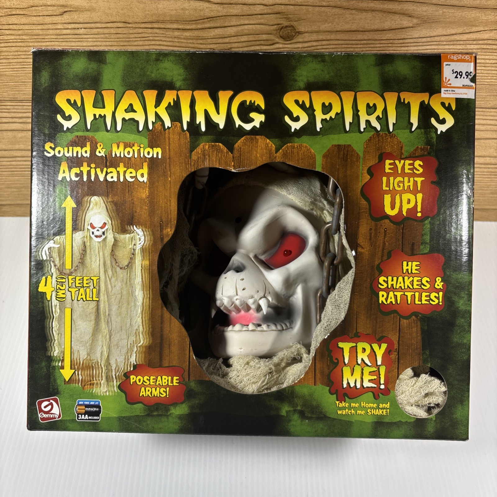 Gemmy Halloween Animated Shaking Spirits 2007 Decor *New