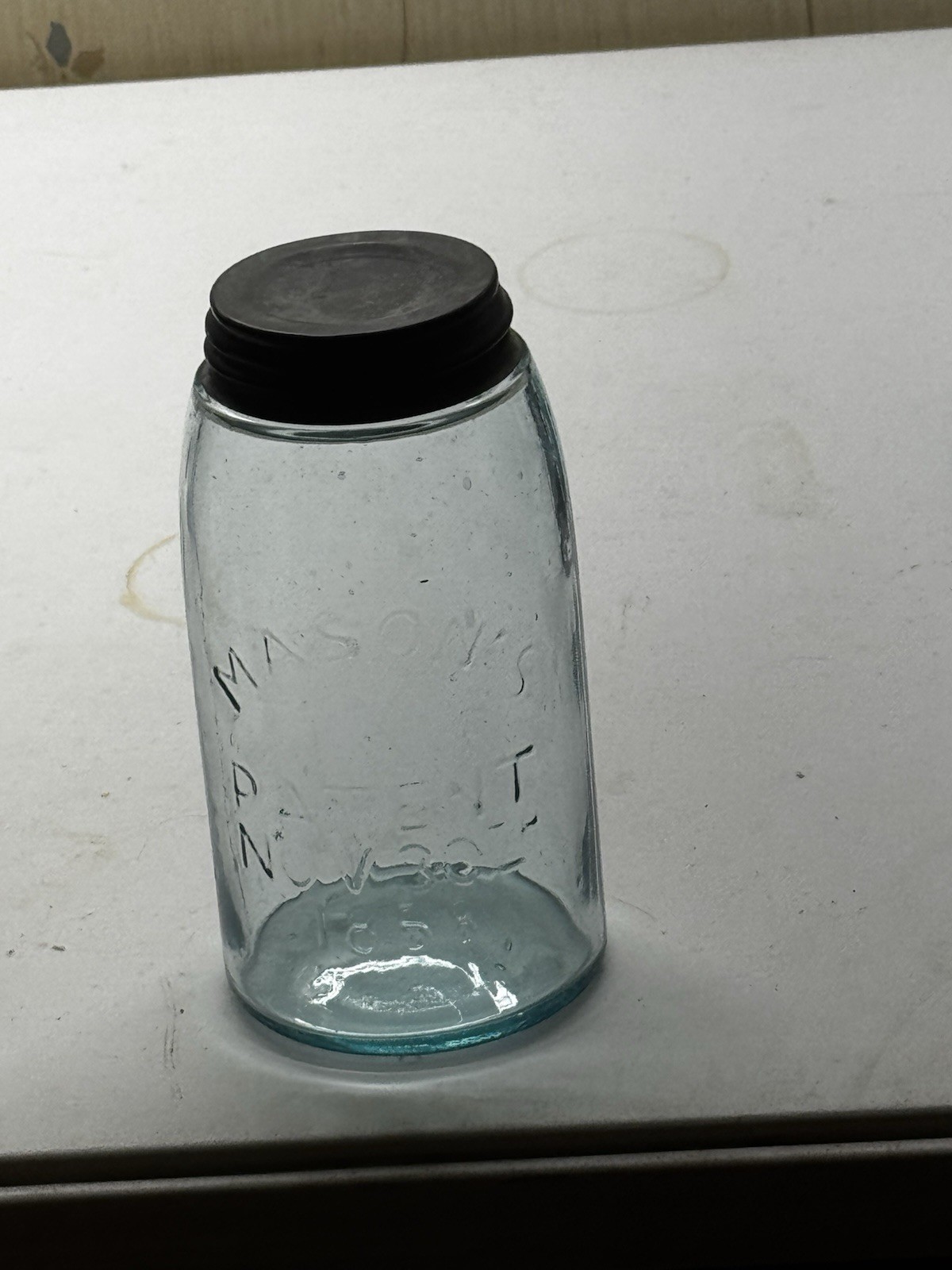 Antique Mason’s X Patent Nov.30th 1858 something erased Under X Quart •AWESOME •