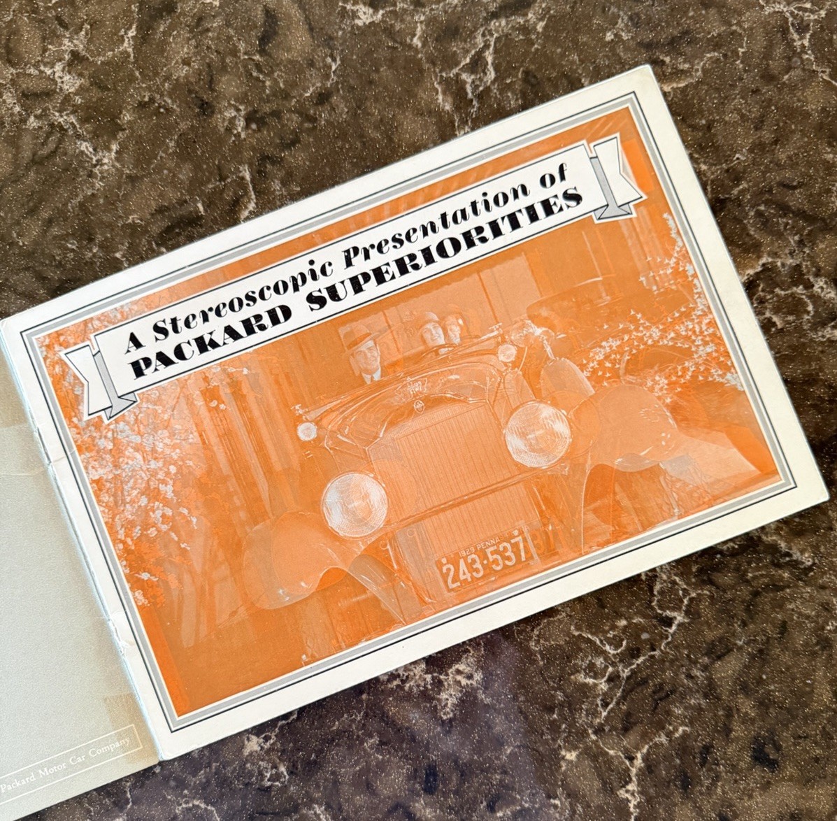Rare 1929 PACKARD Stereoscopic Presentation 3D Car Sales Brochure Catalog
