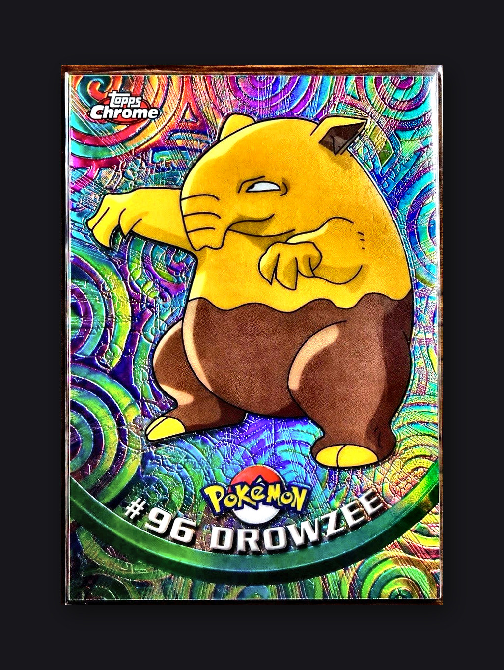 ✨Topps Pokemon | Drowzee SPECTRA-CHROME REFRACTOR PARALLEL |  Series 2 ✨ NM/M
