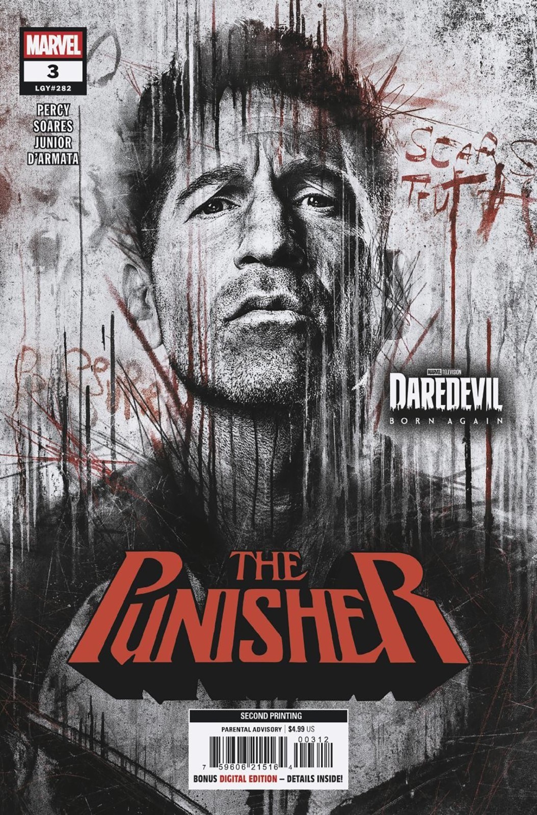 PUNISHER #3 JON BERNTHAL 2ND PRINT TV VARIANT COVER NM MARVEL COMICS 2026