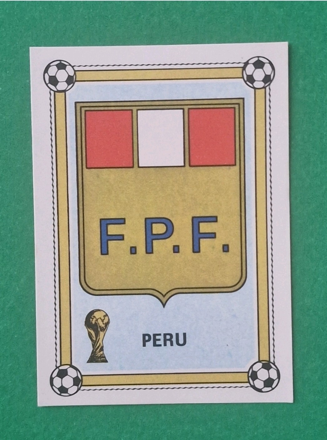 Panini WC Argentina 78 Peru Shield for cynh2x81