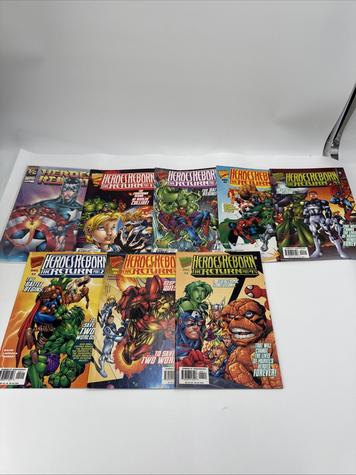 Marvel Comics HEROS REBORN The Return #1-4 Complete Set 1997 Ships Fast