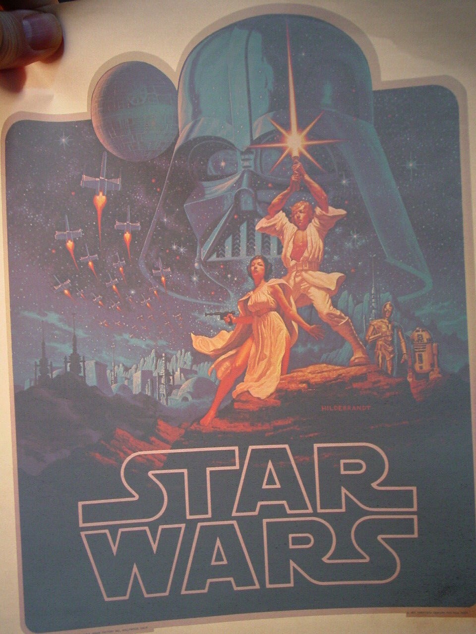 STAR WARS VINTAGE 1970's AMERICANA SCI FI MOVIE IRON ON TRANSFER -NICE, B-3