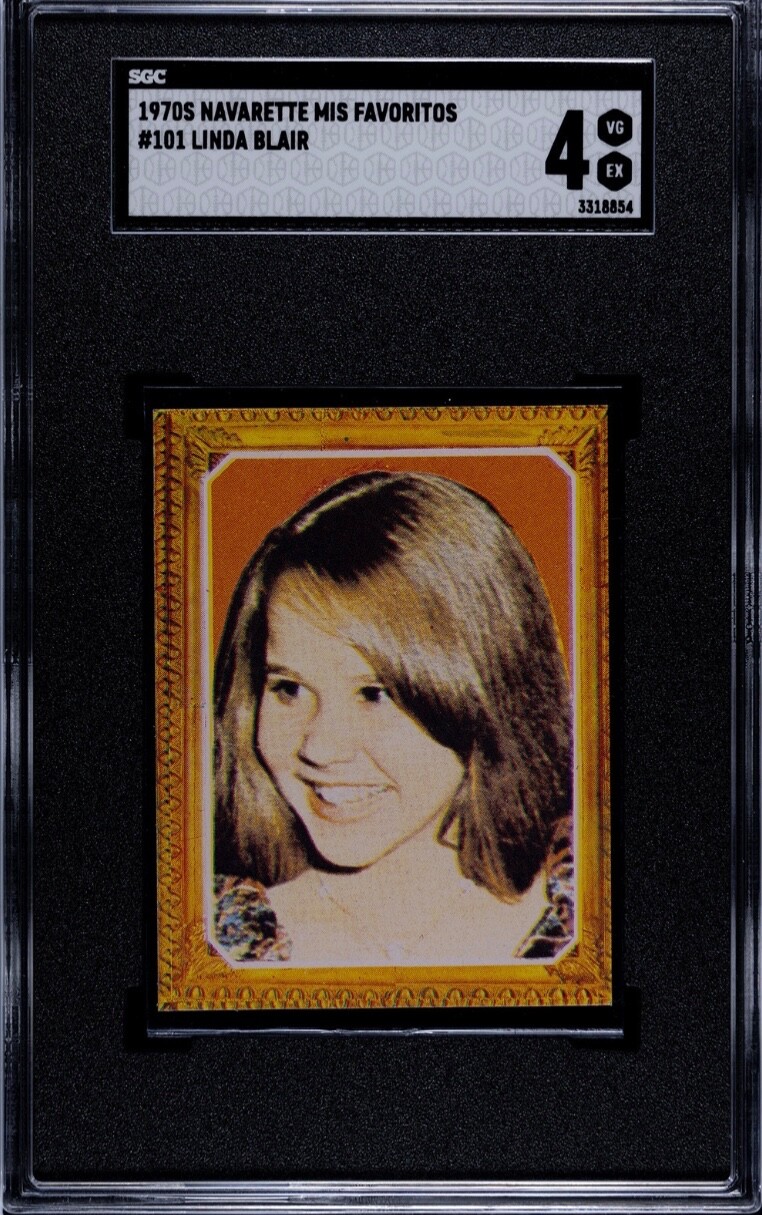 1978 Navarette Mis Favoritos #101 LINDA BLAIR SGC 4 Rookie RC Pop 1, 1 higher