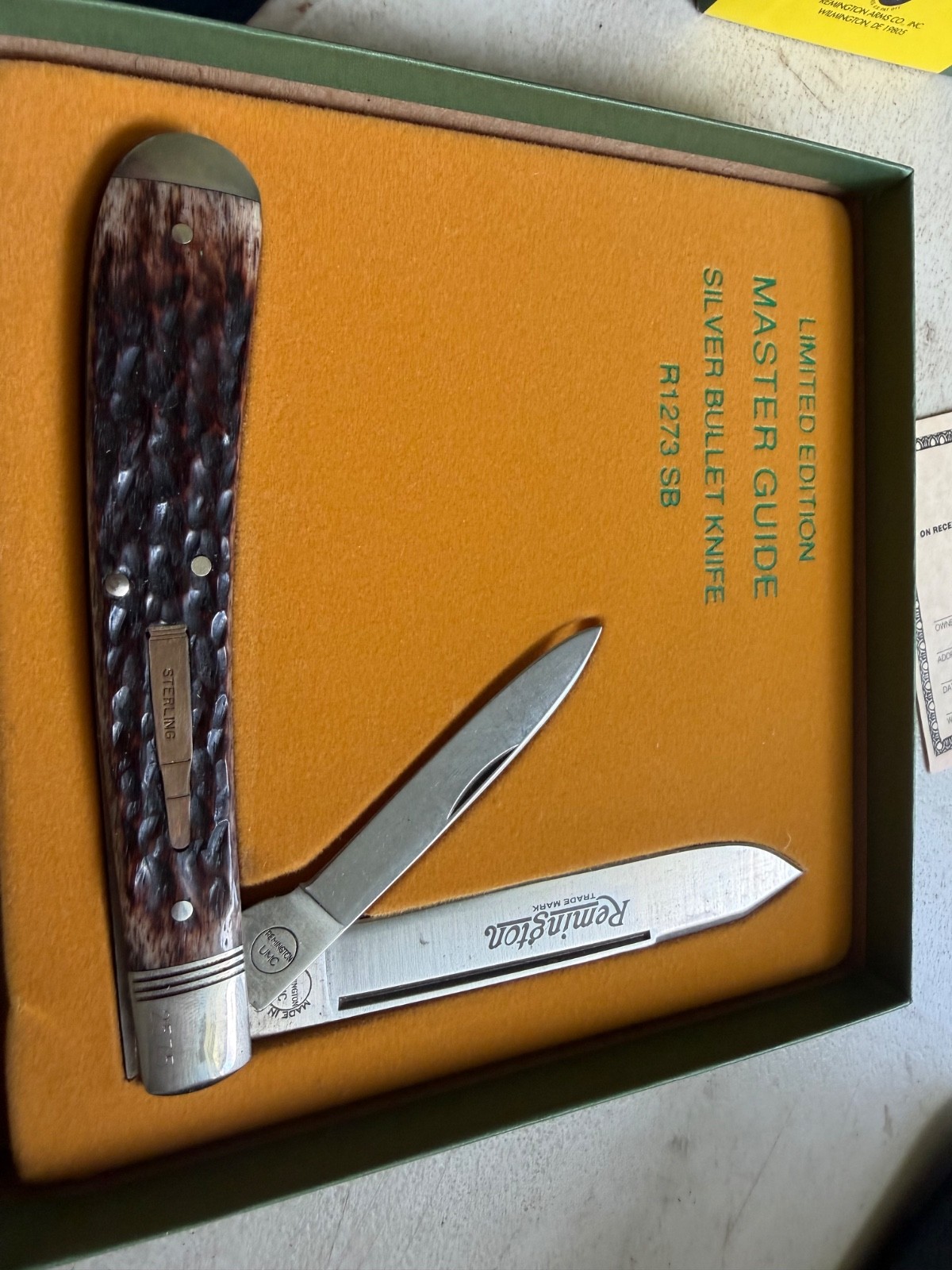 Remington Silver Bullet R1273 SB Master Guide 1995 1 Of 3500 Ltd Edition Knife