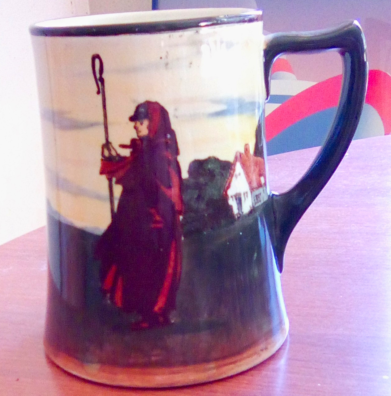 Ceramic Royal Doulton Shepard Series Mug w/ Handle, Multicolor