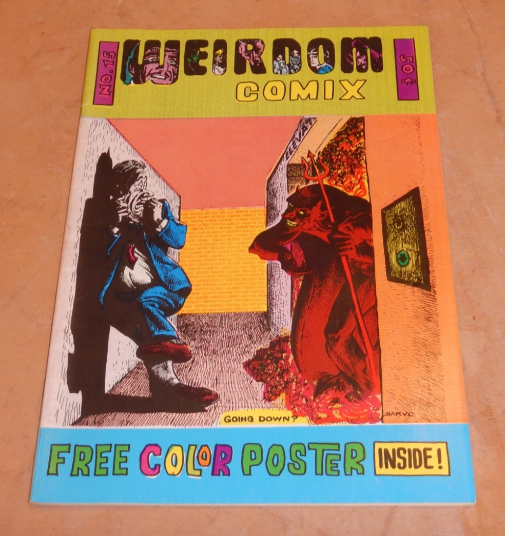 WEIRDOM COMIX #15, WEIRDOM PUB. , 1972, UNDERGROUND COMIC, NO POSTER