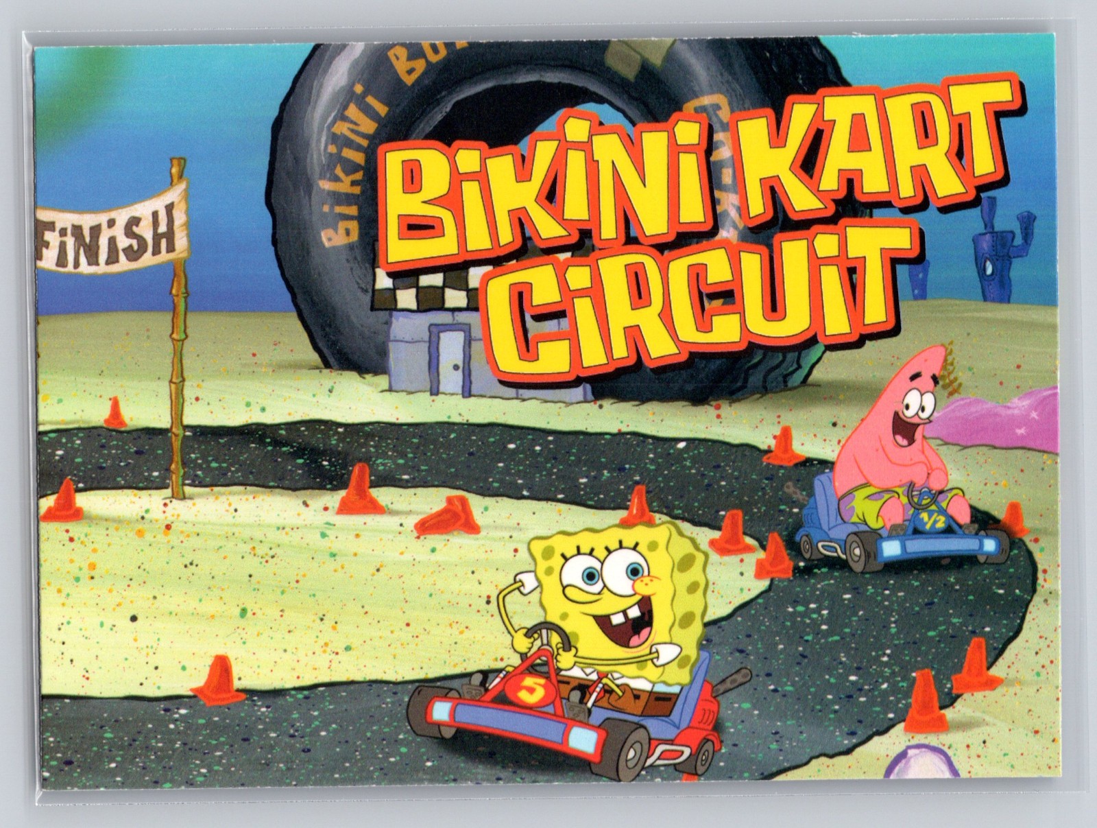 2009 Topps SpongeBob Series 2 Nickelodeon BIKINI KART CIRCUIT #64