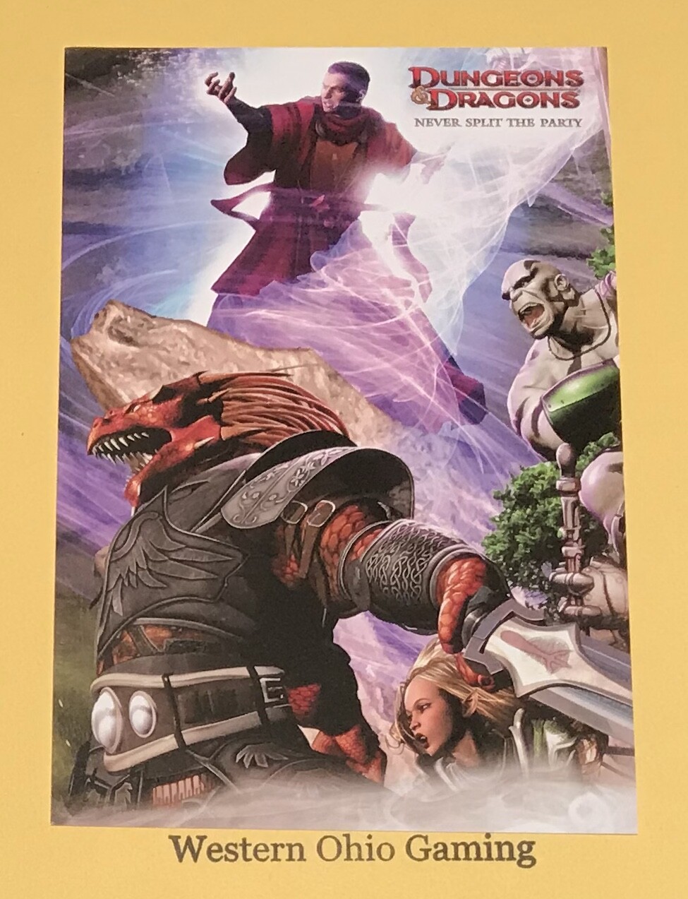 Dungeons & Dragons 2009 Bold Adventuring Party Promotional Postcard READ