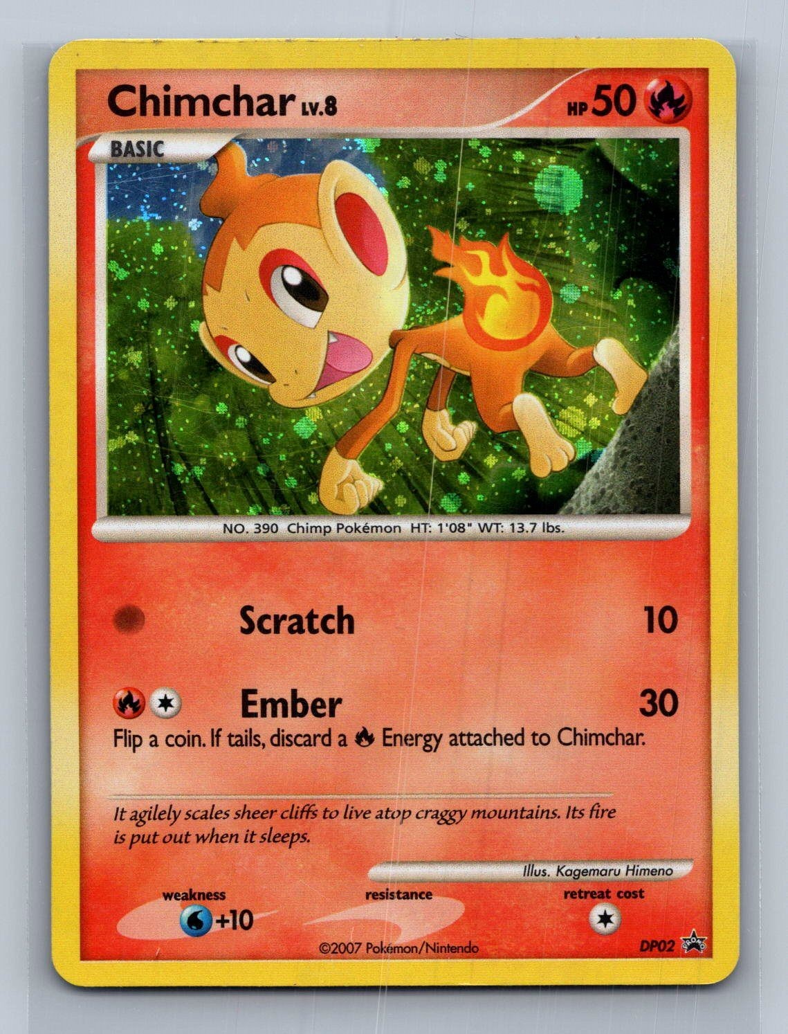 Pokemon Chimchar 2007 DP02 Diamond & Pearl Nintendo
