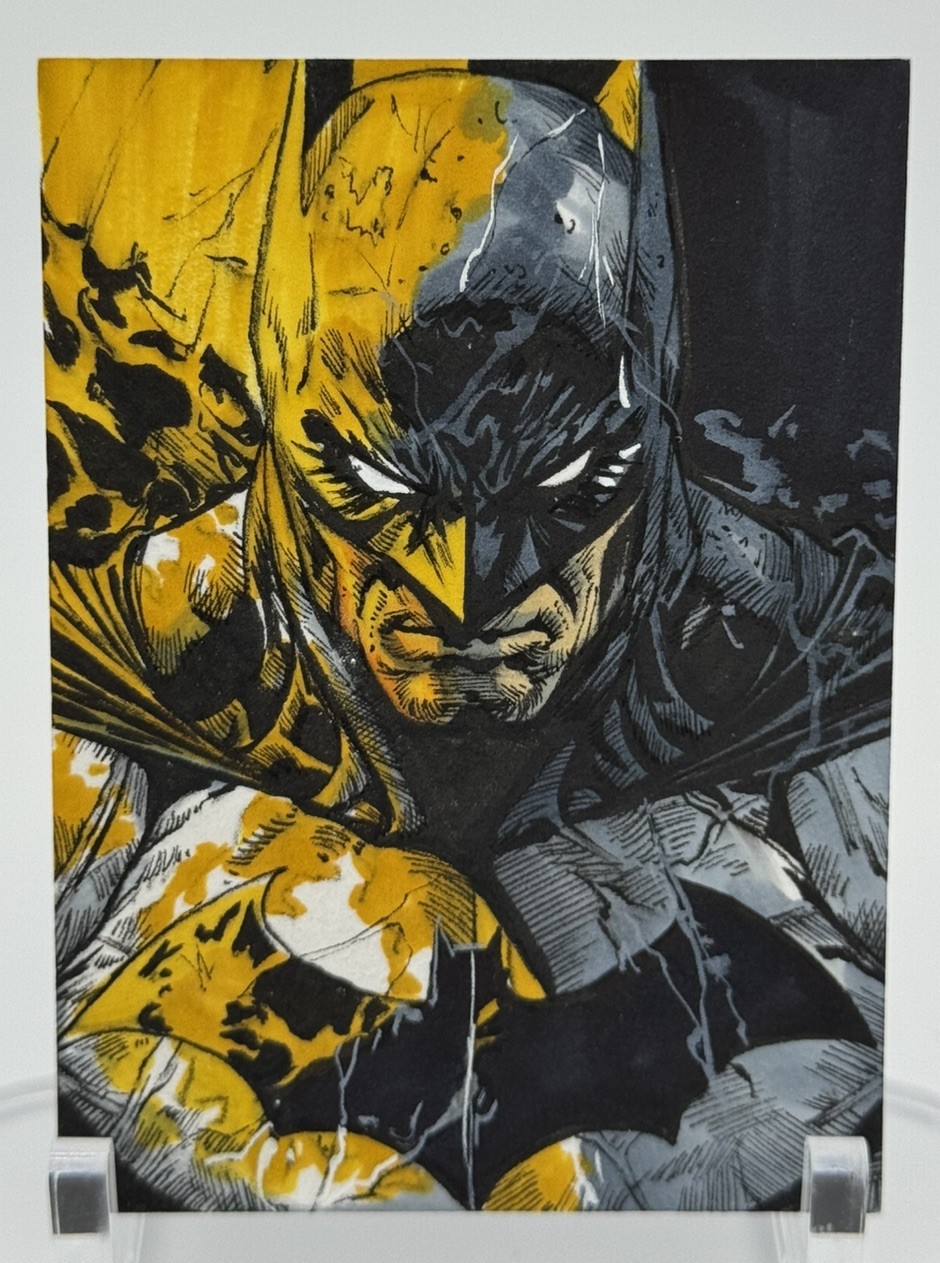 GGC Studio DC Batman Artist Hand Drawn Auto Sketch Card 1/1 ACEO ORIGINAL Art