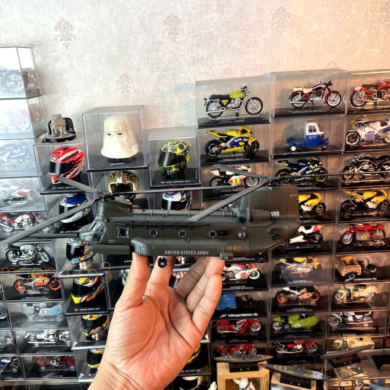 1:72 US CH-47 Chinook Helicopter Alloy Diecast Model W/Metal Stand Display Ornam
