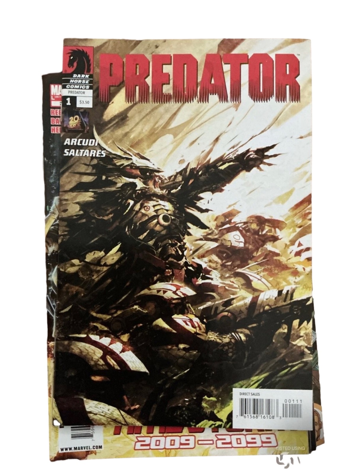 Predator Predator Vol 2 Issue 1 Dark Horse Comics 2009 Arcudi Saltares