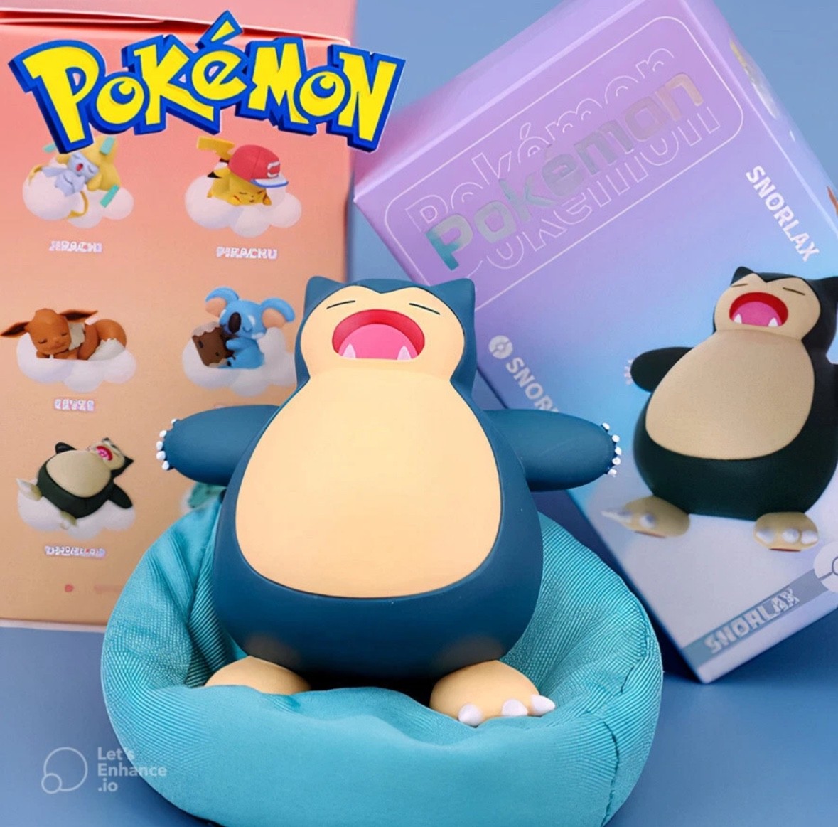 Pokemon Vinyl Figure Sleeping Pikachu Snorlax Eevee Bulbasaur Slowpoke Munchlax