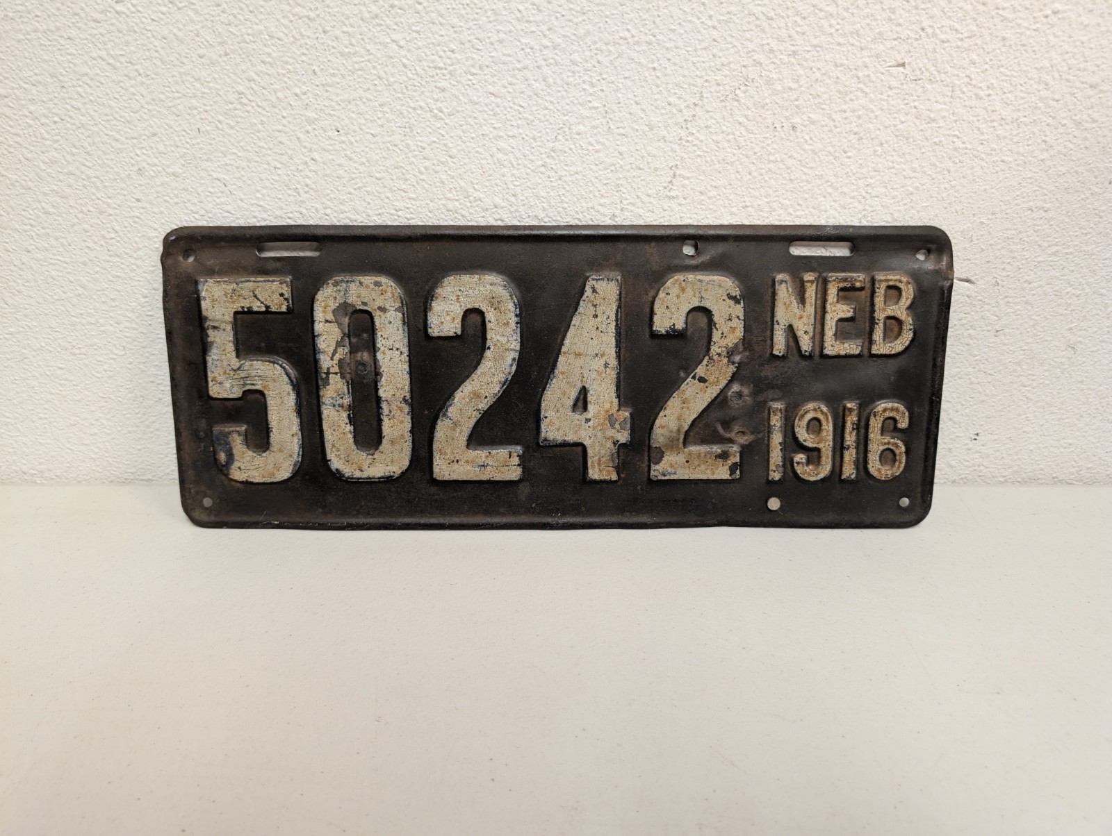  Vintage 1916 NEBRASKA License Plate