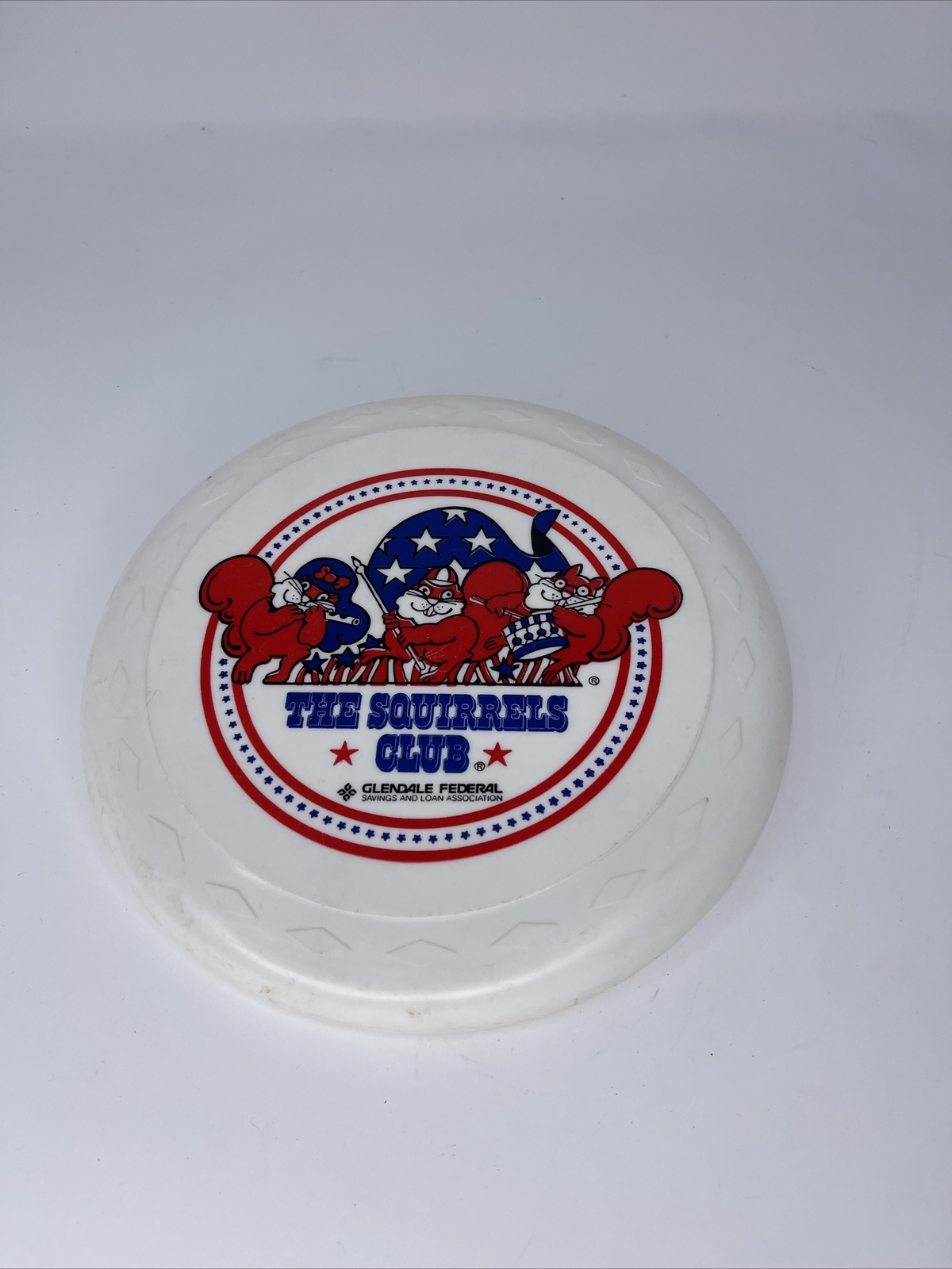 Vintage Glendale Federal The Squirrels Club Flying Disc