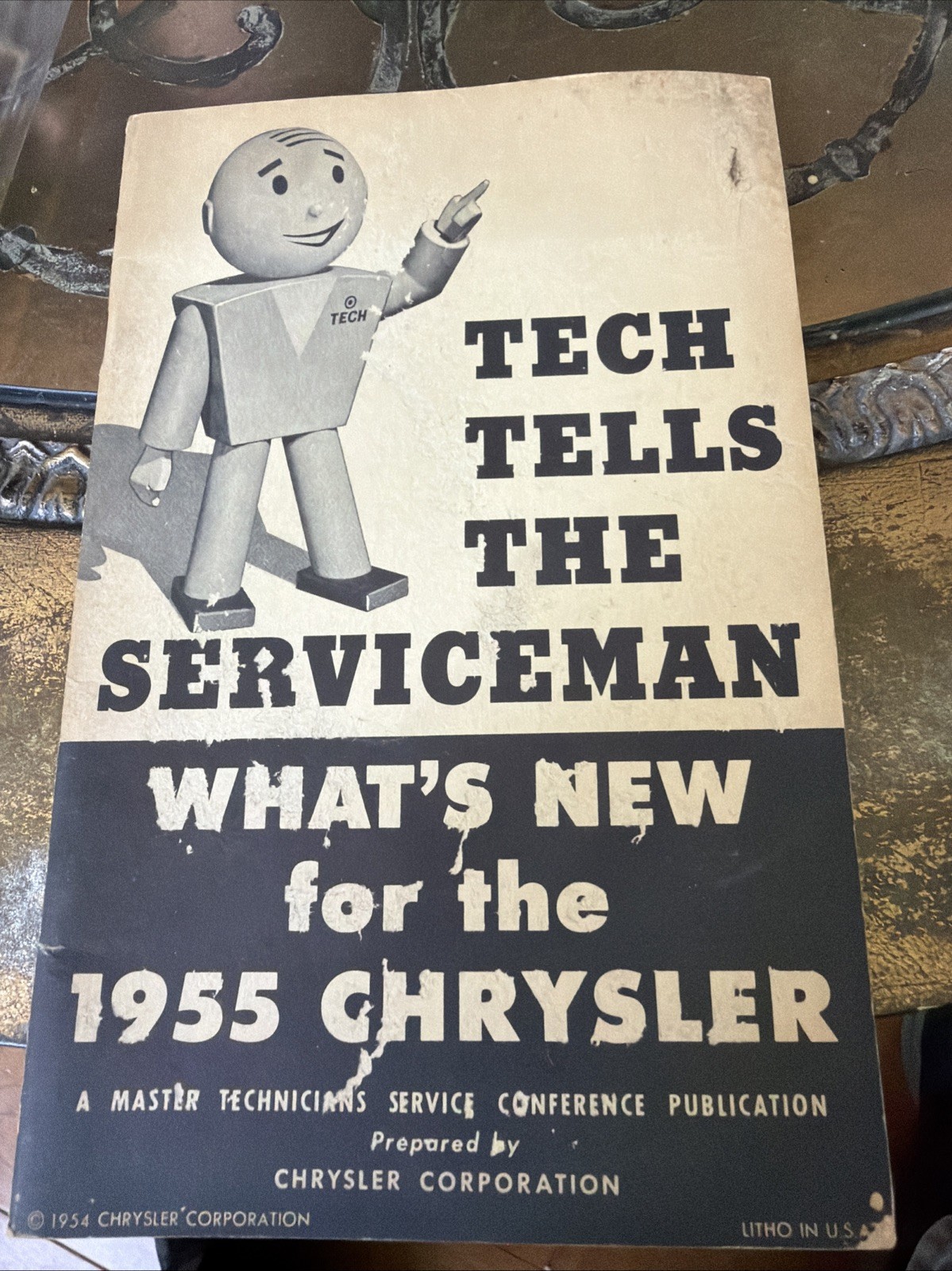 Vintage 1954 Chrysler Master Technician Service Book Tech Tells The Serviceman