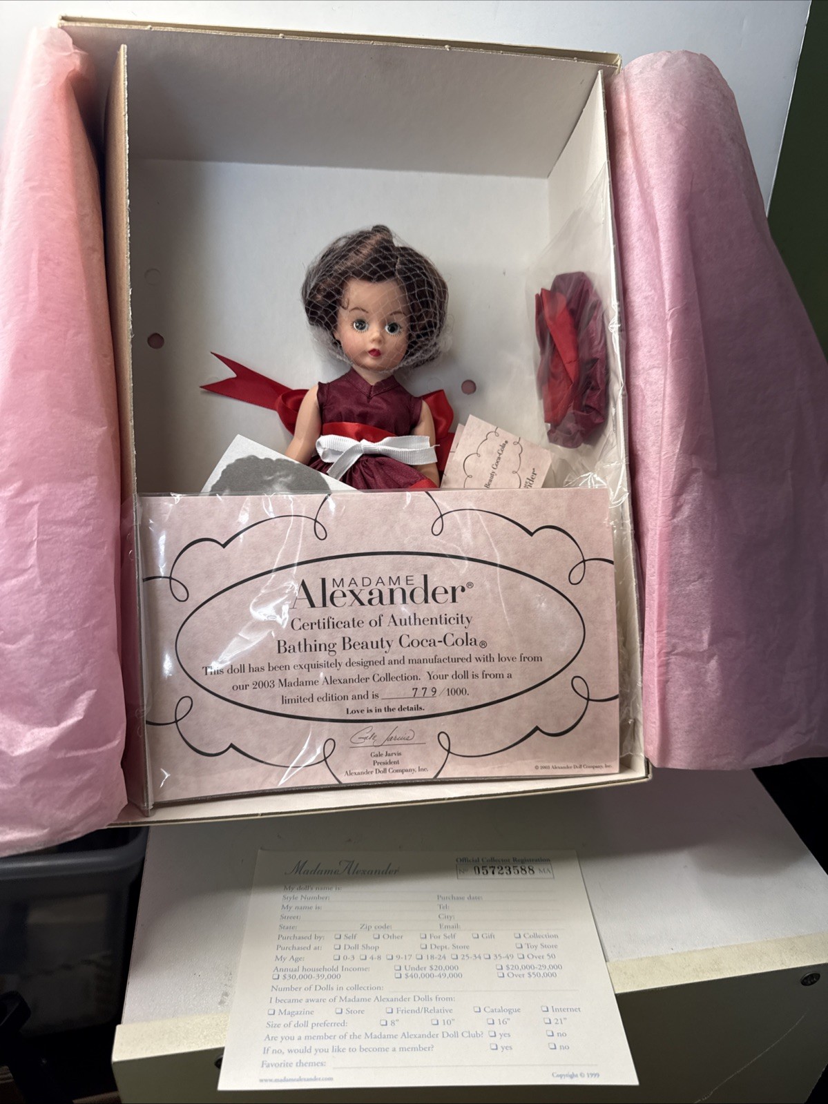 MADAME ALEXANDER Doll BATHING BEAUTY COCA-COLA 36025  ~ Limited Edition 779/1000