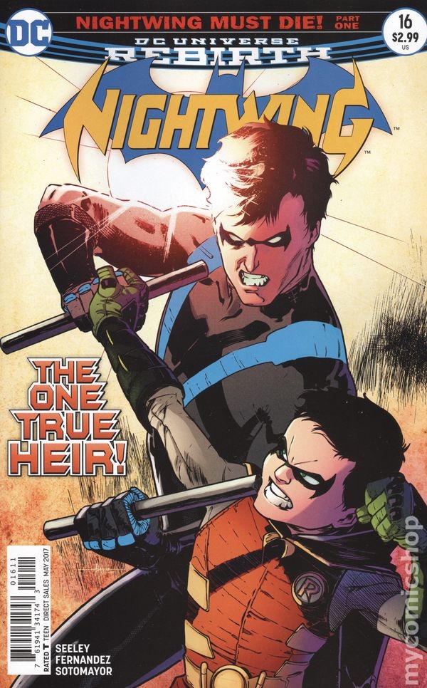 Nightwing #16A Fernandez VF 8.0 2017 Stock Image