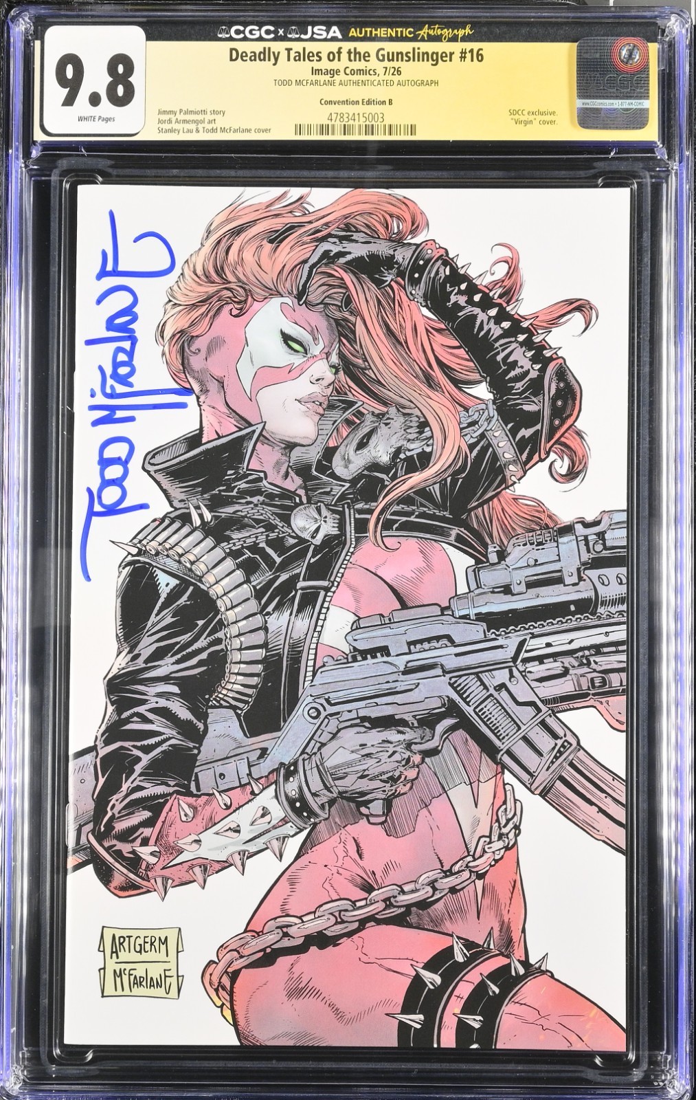 Deadly Tales of the Gunslinger #16 CGC x JSA 9.8 Signed McFarlane SDCC 2026
