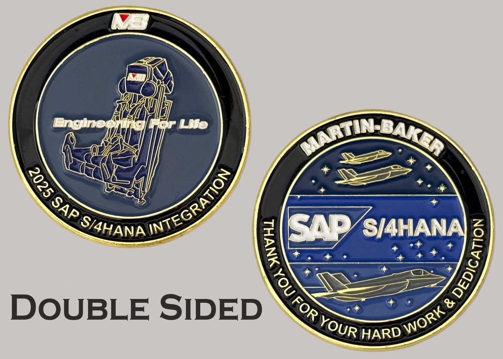 Martin-Baker SAP S/4HANA Integration Engineering For Life Challenge Coin  J#35