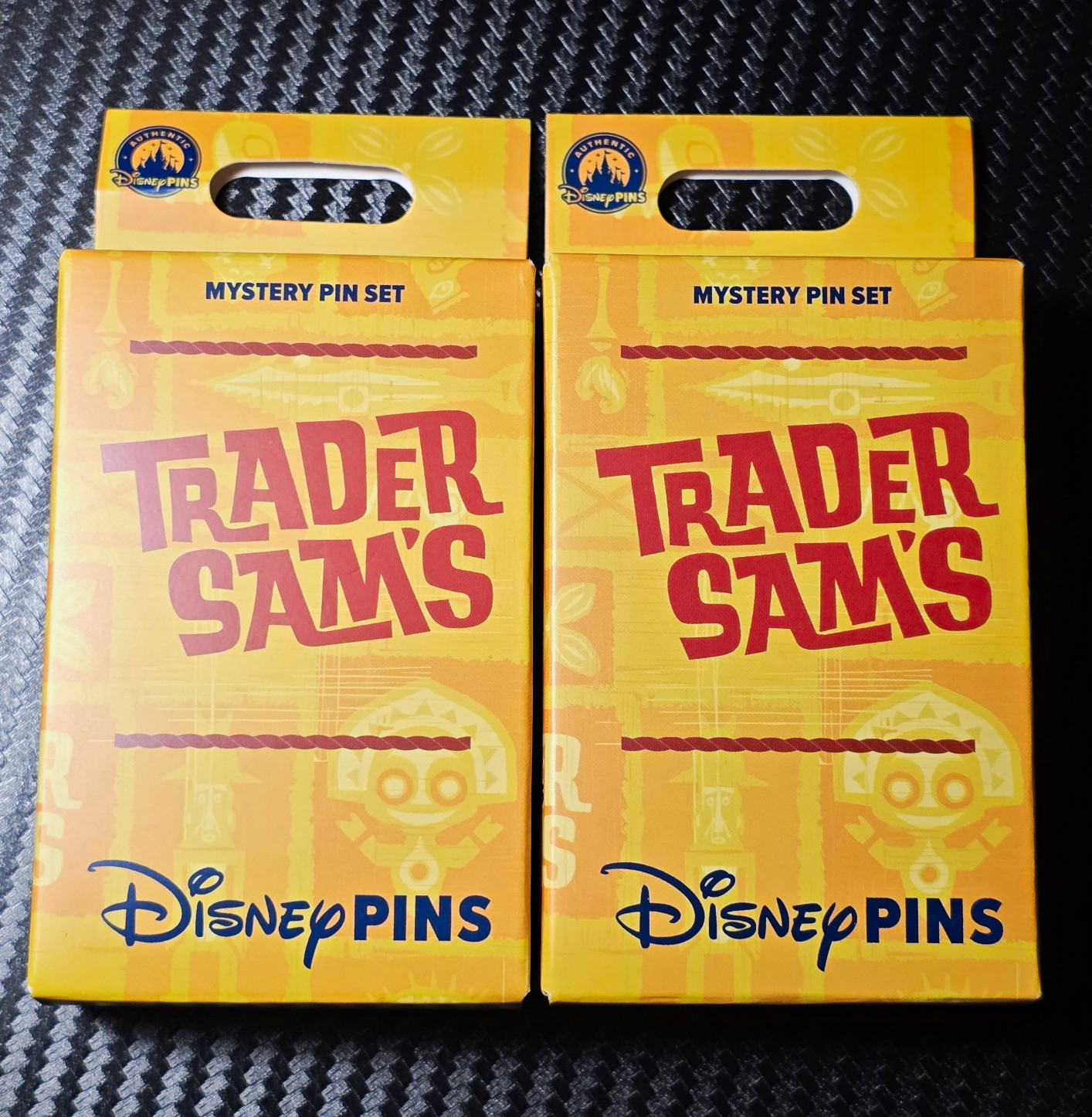 NEW Disney Trader Sam's Mystery Pin Set - 2 Boxes- 2 Pins Per Box *SEALED*