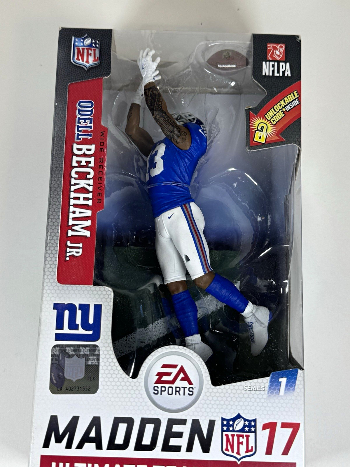 McFarlane Toys Madden NFL 17 Ultimate Team Odell Beckham Jr. Figure Code