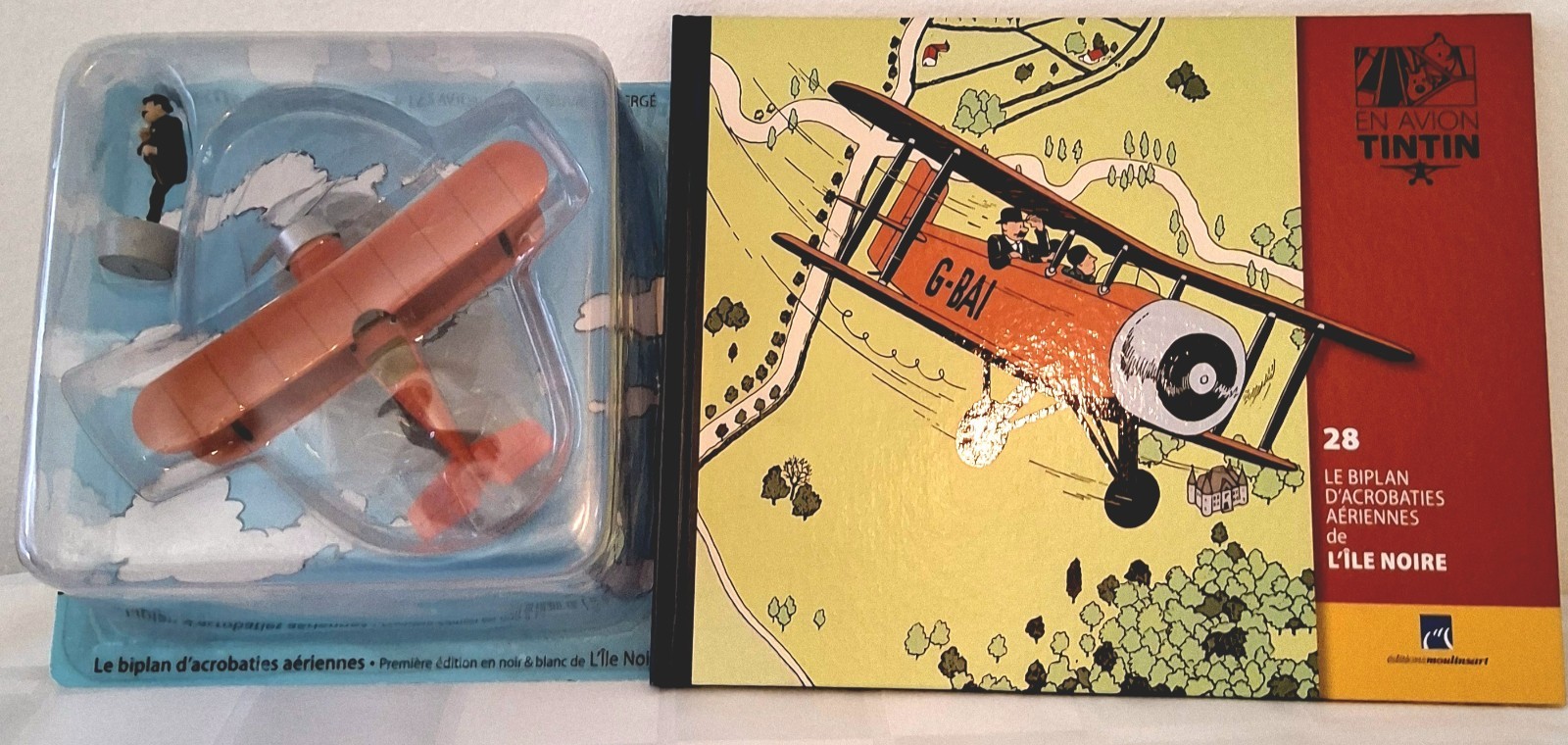 En avion tintin n°28  Le Biplan D'acrobatie Aérienne 