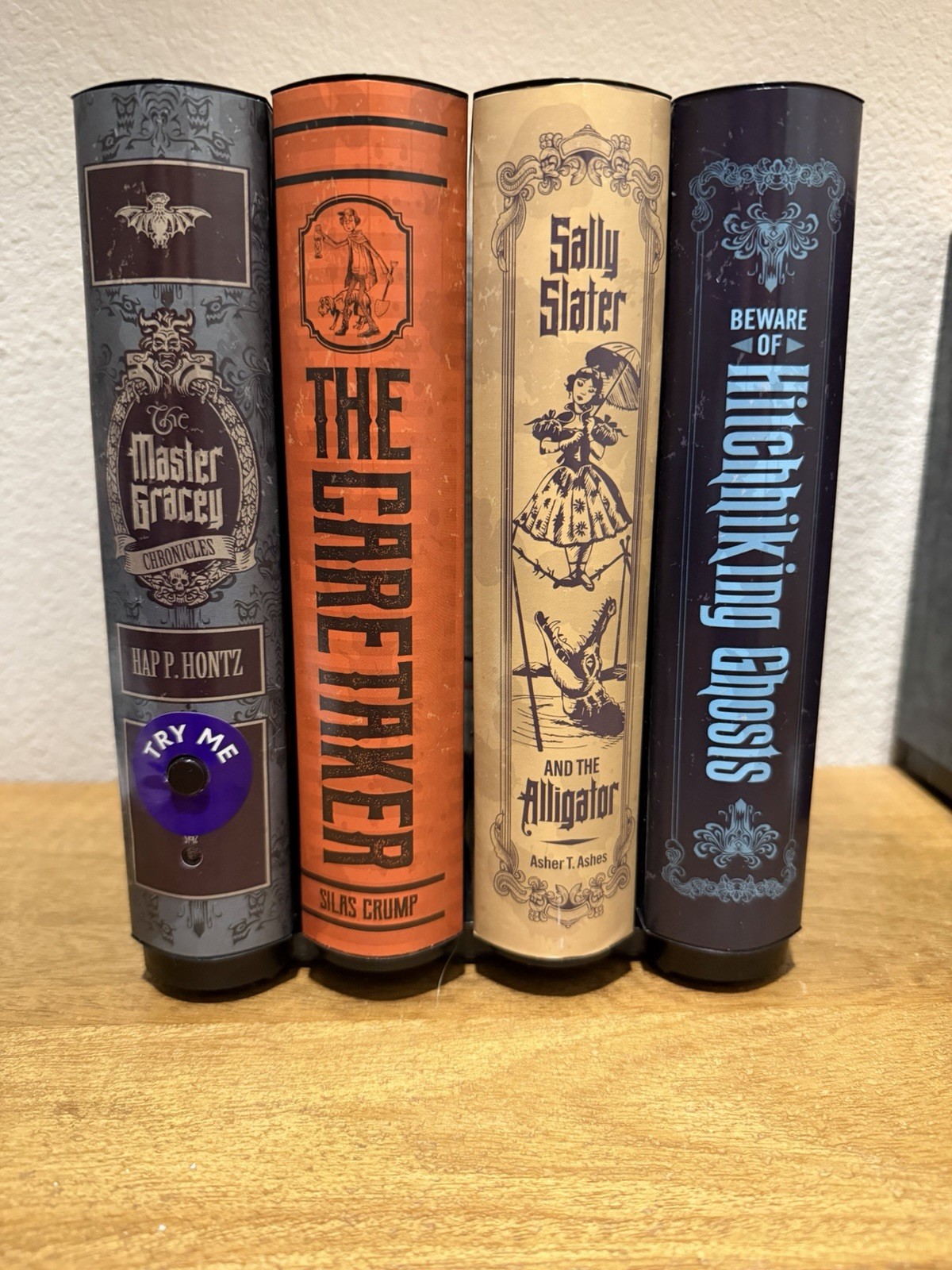 2026 Gemmy Disney Haunted Mansion Moving Animated Musical Books Halloween NEW
