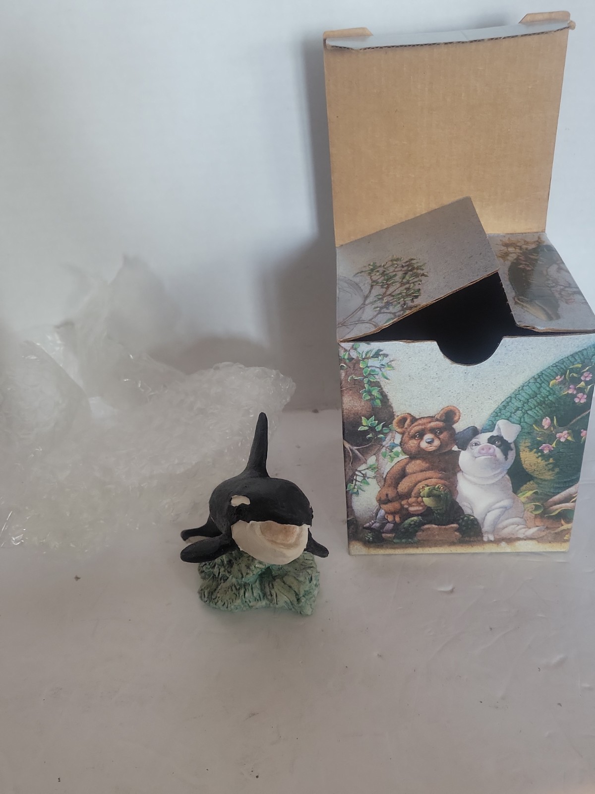 Vintage Stone Critter Killer Whale Sc-309 With Box