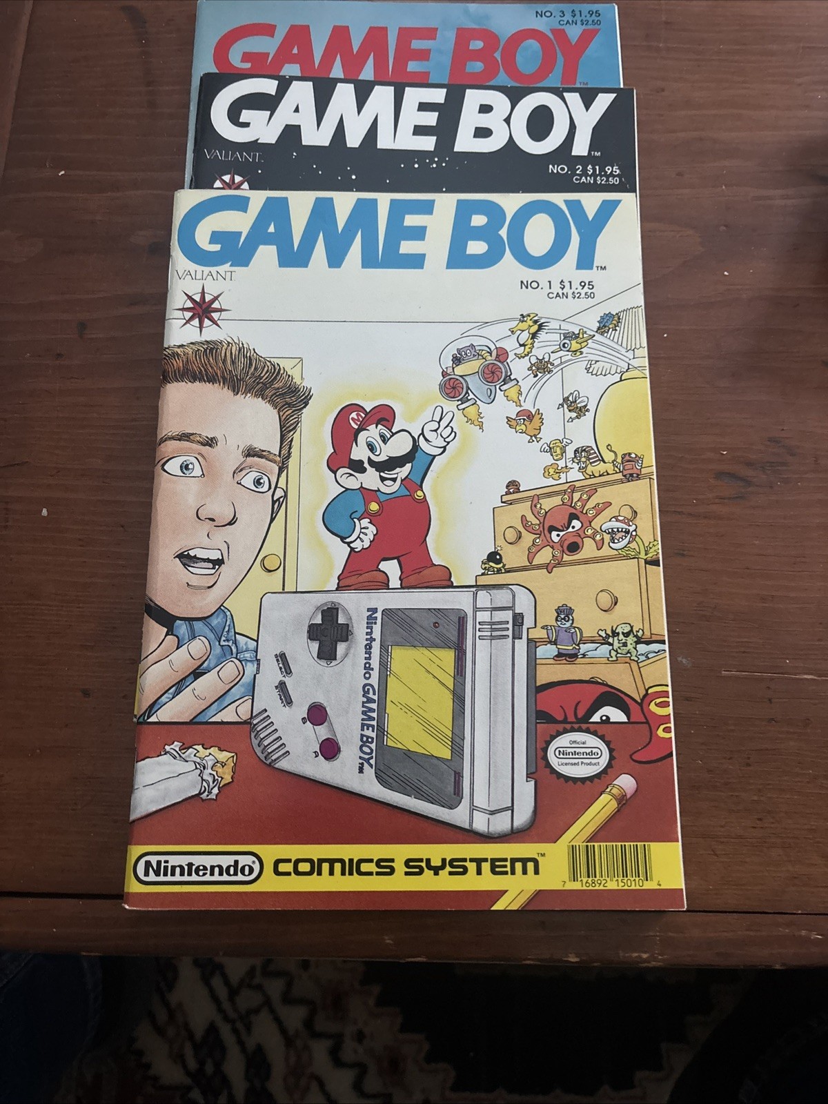 Lot of 3 GAME BOY  Vol 1 No 1 & No 2  & No 3 Series Nintendo Comics System 1990