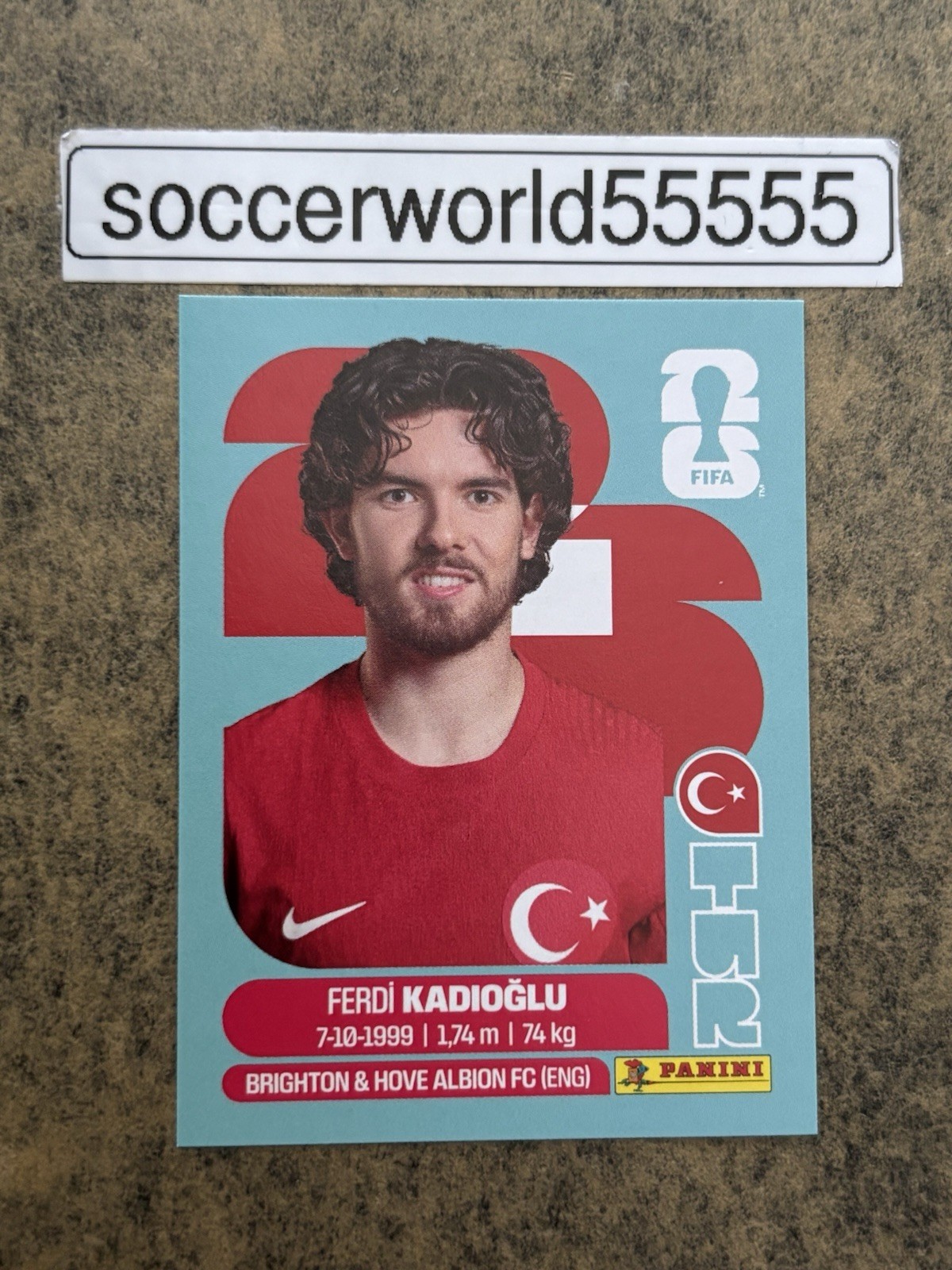 PANINI FIFA WORLD CUP 2026 - Sticker No TUR 8 - FERDI KADIOGLU