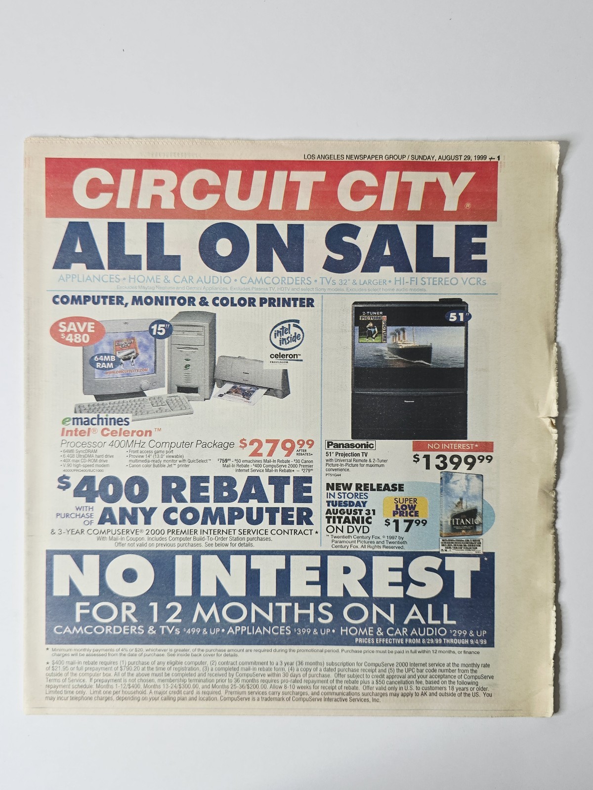 Circuit City 1999 PlayStation $99 Spyro Cool Boarders 24 Page Vintage Circular