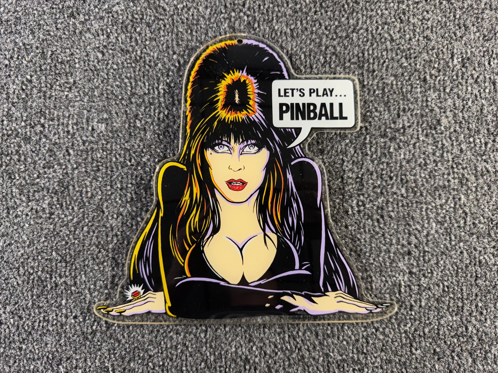 Bally Elvira & The Party Monsters Pinball Machine Promo Key FOB Plastic RARE NOS