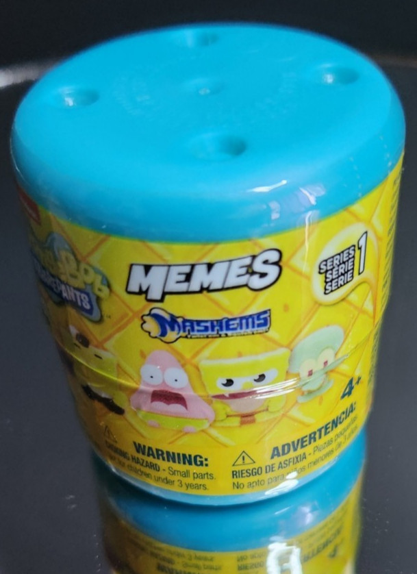 1x SEALED BLIND CAPSULE 1st Series SPONGEBOB MEMES MASHEMS RAREST SUPER SQUISHY