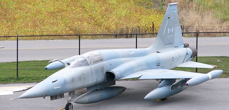 CF-5 Canadair CF-116 Freedom Fighter Bomber Airplane Replica Wood Model Small 